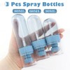 AEVBSOY 3 Pcs Small Travel Spray Bottle Fine Mist Empty