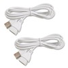 RecDec 2 Pack USB Extension Cable White 5Ft 2Pin 20AWG