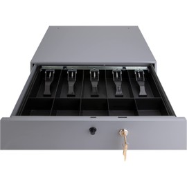 Sparco Removable Tray Cash Drawer,GRAY,3-3/4"H x 17-3/4"W x 15-3/4"D
