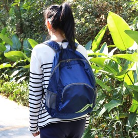 CHEESANHERR Rucksack Faltbar Ultraleicht, Packable Wanderrucksack Klein, Tagesrucksack Sport Trekkingrucksack Wasserabweisend Reiserucksack Daypack Backpack für Herren Damen Kinder (Marineblau)