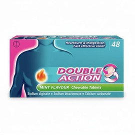 HealthAZ Mint Chewable Double Action 48 Tablets GAV