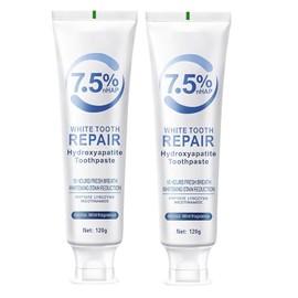 Nano Hydroxyapatite Toothpastes for Enamel Protection Fluoride Free,2 Pack | Hidroxiapatita Toothpaste for Tooth Strengthening,Mild mint flavor,Fresh 