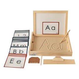 Bandeja Didáctica Montessori Ingeniacreacartaspizarr Doble Color Letra de molde                                                                       