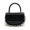 Mia "Chain" Handbag Shoulder Bag Crossbody Handbag Clutch Bag, black