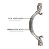 Silverline 10 Pack Cabinet Curved Arch Handle - Satin Nickel,