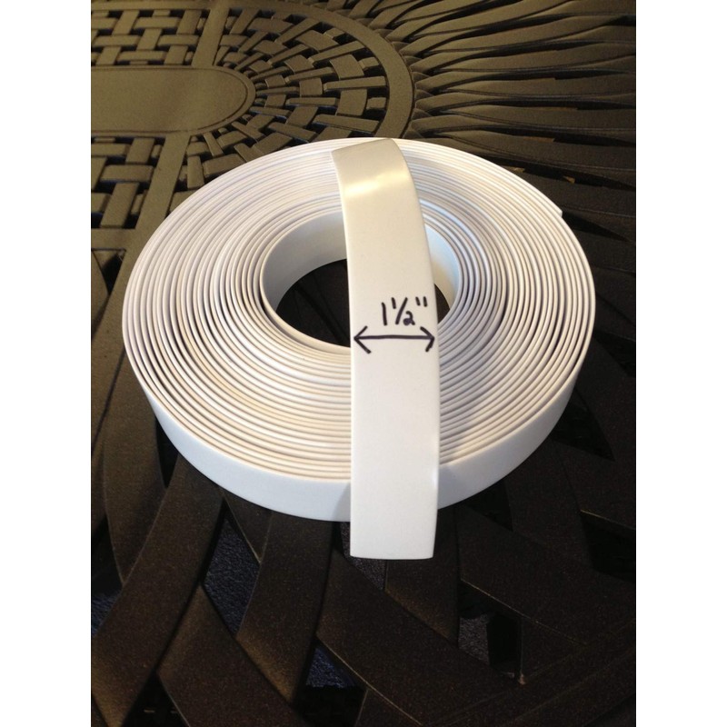 Jejavu 1.5" Wide x 20' Roll Vinyl Strap for Patio