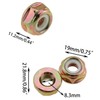 DGZZI 4PCS M10x1.25 Mower Working Head Counter Nut Left Hand