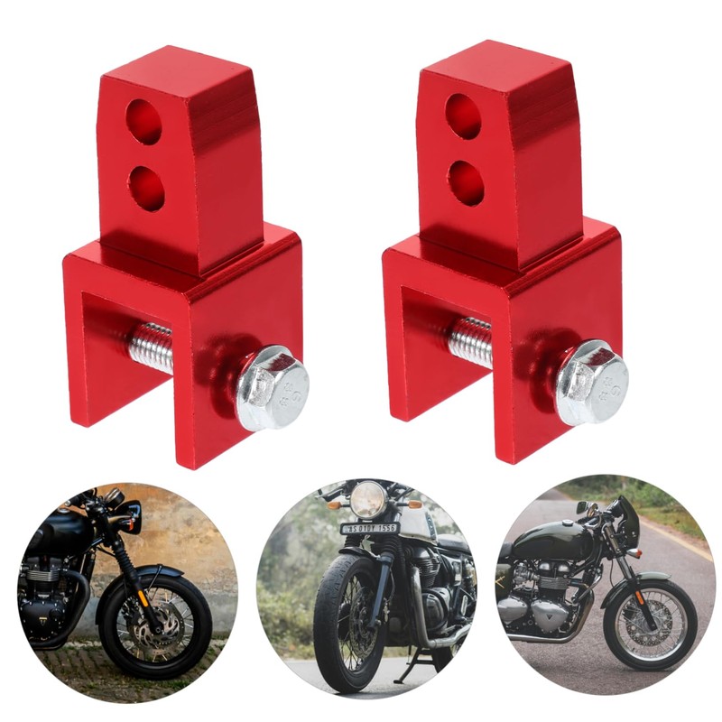 GRIRIW 2pcs Motorcycle Rear Riser Height Extension Device Easy Installation