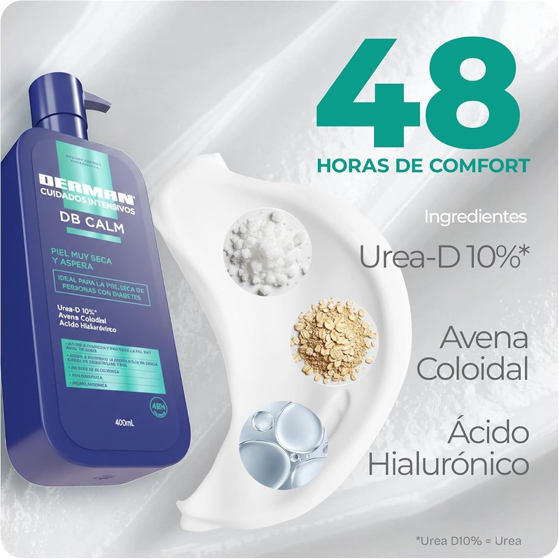 Derman DB Calm Emulsión Corporal │ Urea-D 10% + Ácido