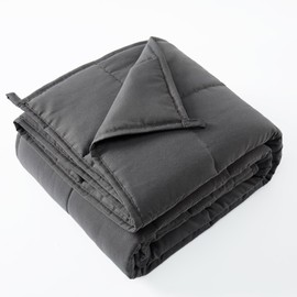 HOSUKKO Weighted Blanket - Weighted Blanket 5 lbs Grey Heavy Blanket - Breathable Blanket(36 * 48 inches, 5 lbs)