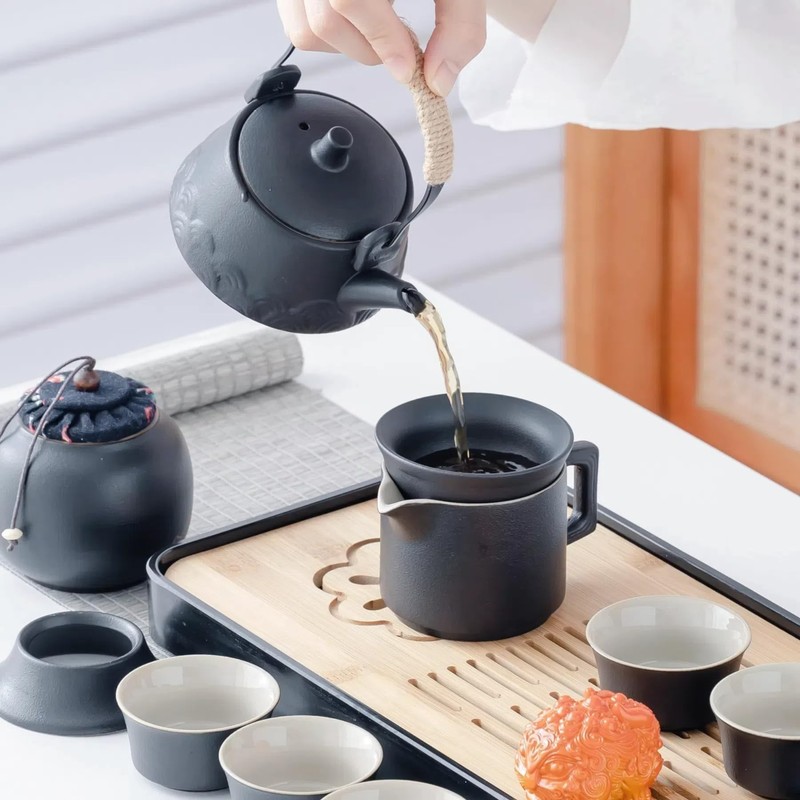 ICHAG Japanese & Chinese Tea Set, Adults' Portable Gongfu Tea