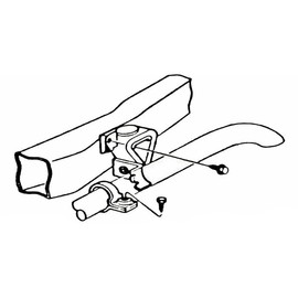 Inline Tube Replacement for 1964-77 GM Correct Tail Pipe Hanger Clamp 2-1/4" Single Bolt Phosphate 1pc