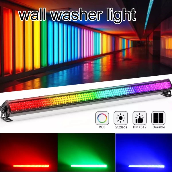 GdjRttk LED Wall Washer Light 252 LEDs RGB DJ Lights