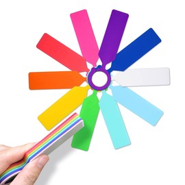 MHY 400 Pcs Thick Plastic Plant Labels - Garden Waterproof Plant Tree Tags - 4.3 inch Color Hanging Plant Markers for Plants, Potted Plants, Nurseries, Trees，Gardening（Apple Blue）