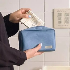 지갑 소품파우치 통장보관집 가방 케이스 보관집 통장보관 [블루] Wallet accessory pouch bankbook holder bag case storage bankbook holder [Blue]