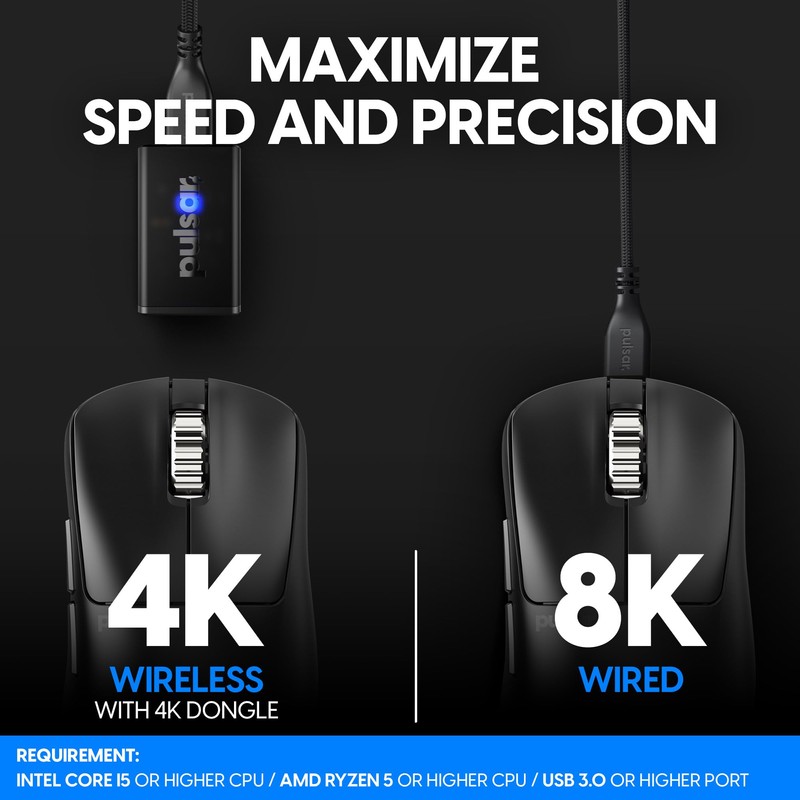 Pulsar Gaming Gears Xlite V3 eS Medium Wireless Gaming Mouse