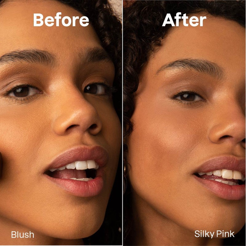 ATTITUDE Oceanly Plastic-Free Lightweight Blush Stick, Titanium Dioxide-Free, EWG Verified,