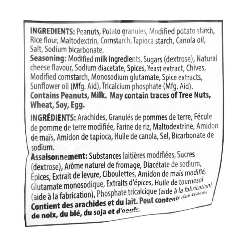 Exclusive Brands Pzazz Crunchy Nuts, Sour Cream & Chive Flavored,