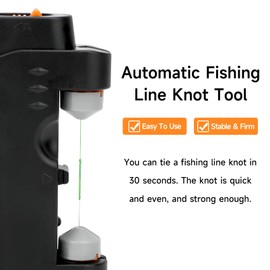 SAN LIKE Electric Lure GT Knotter Automatic Fishing Line Knot Tying Tool Knotter Fishing Line Knotting Machine Fishing Hook Tier Knots Lure Tool for Fishing Lovers (Black)