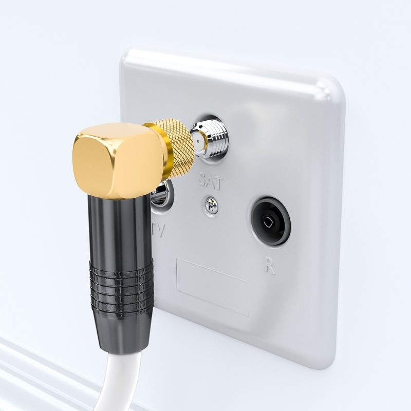 DeleyCON SAT Antenna Cable 2 x 90°