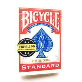 BICYCLE 808 Rider Back Standard Playing Cards, Red, Poker Size