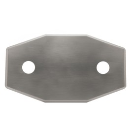 Westbrass Two-Hole Remodel Plate, Satin Nickel, D504-07