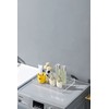 BEYLANG Clear Sturdy Acrylic Serving Tray with Handles-12x20Inch-Serving Coffee,Appetizer,Breakfast,Butler-Kitchen Countertop