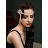 SWEETV 1920s Headpiece for Women, Rhinestone Roaring 20s Great Gatsby