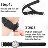 Jumpsunfun Nylon Watch Band 20mm One-piece Military Nylon Replacement Strap