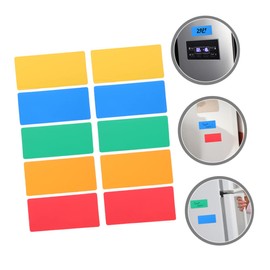 Operitacx 20 Stk Etikett Abwischen Farbige Etiketten Magnetetiketten Für Whiteboards Magnete Für Trocken Abwischbare Etiketten Löschbar Magnet Gummi Etikettenaufkleber
