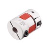 sourcing map 6mm to 8mm Bore L26xD20 Flexible Spider Coupling