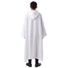 BLESSUME Priest Clergy Alb Pleats Front Wrap Alb Vestments with