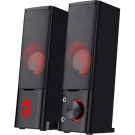 Redragon GS550 PC Gaming Speakers, 2.0 Channel Desktop Computer Sound Bar with C