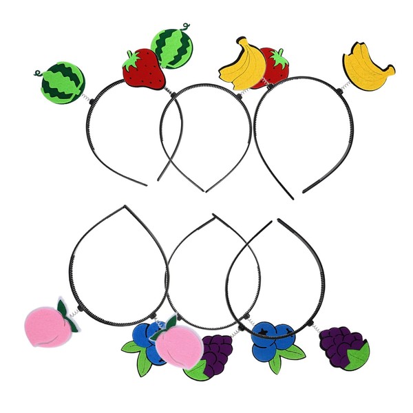 Healvian Cute Watermelon Headband 6pcs Hair Clip Fashion Party Accessory