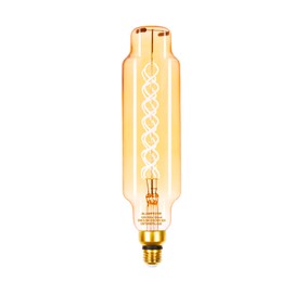 ALAMPEVER Dimmable LED Decorative Oversized Edison Bulbs 40W, 2000K Warm White, E26 Base, 6.5W, 400LM, Amber Glass Finishing