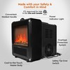 Comfort Zone 1,200W Electric Mini Fireplace Space Heater with Realistic
