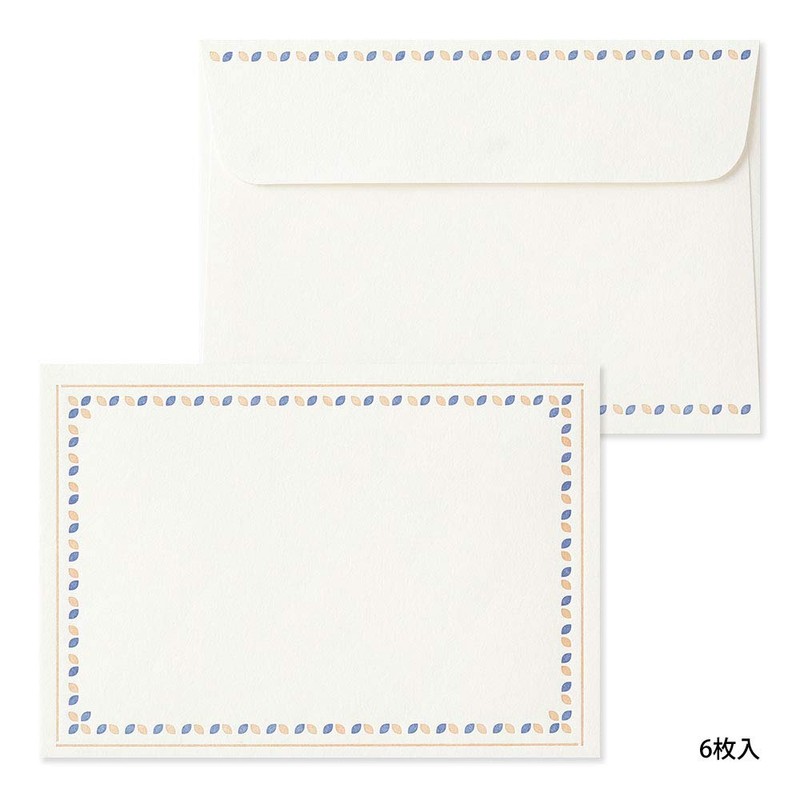 Midori Envelope Typography Frame Pattern Brown 20562006