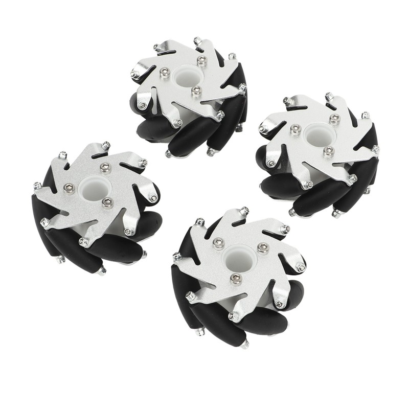 4Pcs 60mm Omnidirectional Wheel Aluminum Alloy Omni Directional Wheel Set