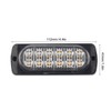 4PCS 12 Strobe LED White Light+Yellow Light Hazard Beacon Emergency