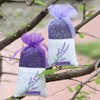 DWUENT 24PCS Purple Lavender Bags, Empty Sachet Drawstring Gauze Bags