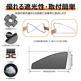 BLUESEATEC Honda Freed 3rd Generation GT Series Blackout Mesh Curtain Magnetic Sunshade R6.6 - Current GT1/2/3/4/5/6/7/8 Sides, Driver Passenger Seat Sunshade 2 Pieces