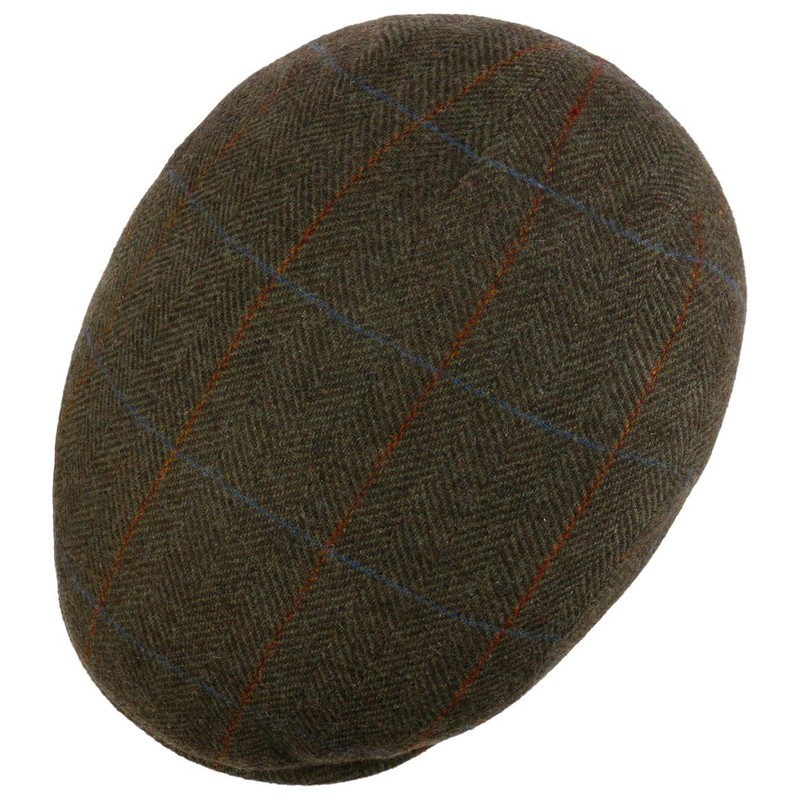 Lipodo Men's Flatcap with Checked Pattern, Lined Wool, Size 49