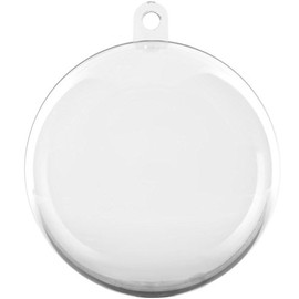 Yolli Clear Bauble x1 Fillable Christmas Decoration (60mm)
