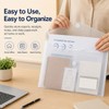 10 Pack Clear Folders for Documents Plastic Folders with Label