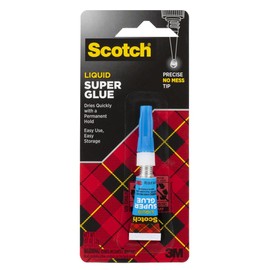 Scotch Super Glue Liquid, .07 oz, 1-Pack, Fast Drying Liquid Formula (AD118D)