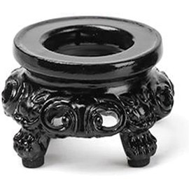 Black Display Stand for Crystal Sphere Quartz Ball Holder Hollow Wood Stand Base for Crystal Ball Sphere Globe Stone Decoration Display Pedestals, Display Stands