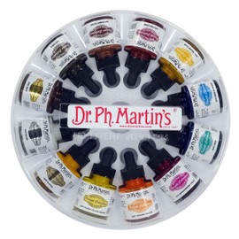 Dr. Ph. Martin's SPEC10OZSET3 Spectralite Private Collection Liquid Acrylics (Set 3) Acrylic Paint Set, 1.0 oz, Set 3 Colors, 1 Set of 12 Bottles