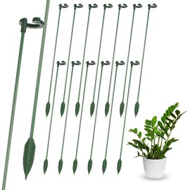 Auidy_6TXD Pack of 15 Plant Support 27 cm Plant Support Rod Plant Support for Potted Plants Protect Plants from Tilt for Phalaenopsis, Hydrangeas, Peonies