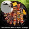 WholeFire BBQ Grill Mesh Mat Set, 3PCS Non-Stick Reusable Grill