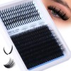 CORUSCATE 80D Cluster Lashes Fluffy Individual Eyelashes Thick D Curl